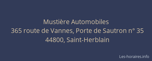 Mustière Automobiles