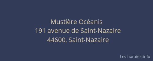 Mustière Océanis