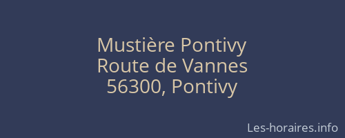 Mustière Pontivy