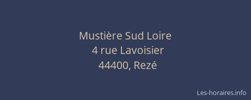 Mustière Sud Loire