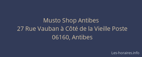 Musto Shop Antibes