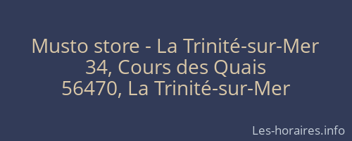 Musto store - La Trinité-sur-Mer
