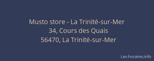 Musto store - La Trinit&eacute;-sur-Mer