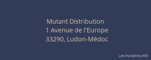Mutant Distribution