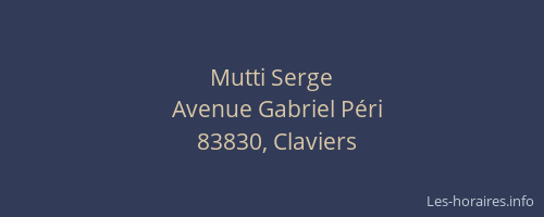 Mutti Serge