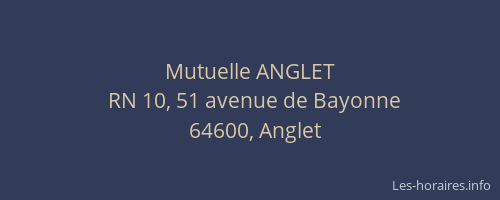 Mutuelle ANGLET
