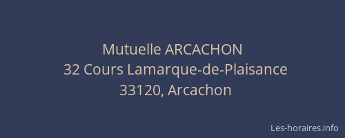 Mutuelle ARCACHON