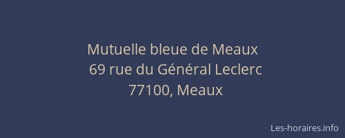Mutuelle bleue de Meaux
