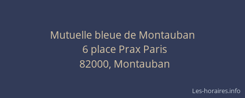 Mutuelle bleue de Montauban