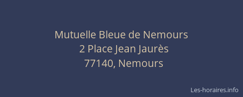 Mutuelle Bleue de Nemours