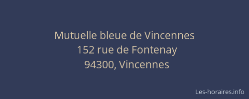 Mutuelle bleue de Vincennes