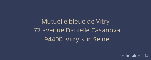 Mutuelle bleue de Vitry