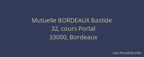 Mutuelle BORDEAUX Bastide