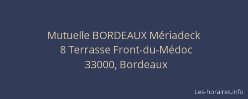Mutuelle BORDEAUX Mériadeck
