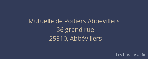 Mutuelle de Poitiers Abbévillers