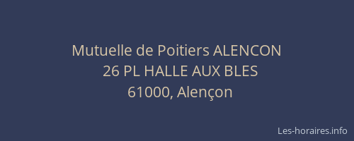 Mutuelle de Poitiers ALENCON