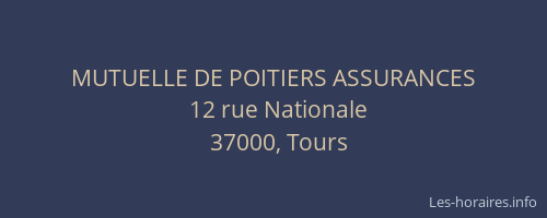 MUTUELLE DE POITIERS ASSURANCES
