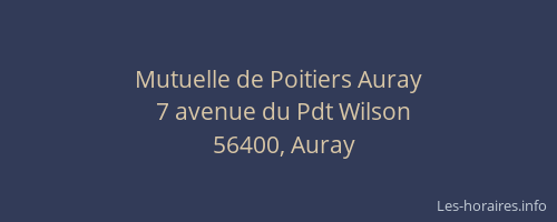 Mutuelle de Poitiers Auray