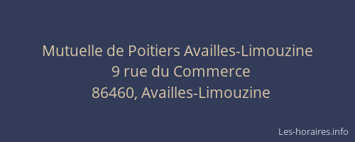 Mutuelle de Poitiers Availles-Limouzine