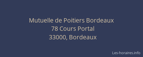 Mutuelle de Poitiers Bordeaux