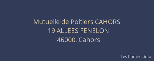 Mutuelle de Poitiers CAHORS