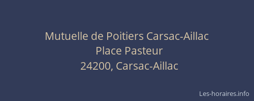 Mutuelle de Poitiers Carsac-Aillac