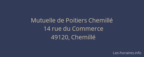 Mutuelle de Poitiers Chemillé