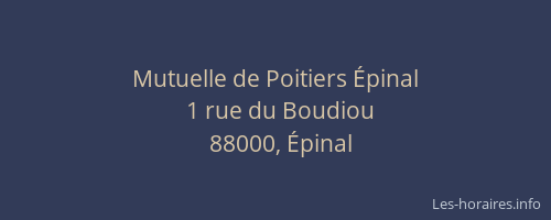 Mutuelle de Poitiers Épinal