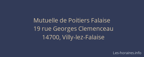 Mutuelle de Poitiers Falaise