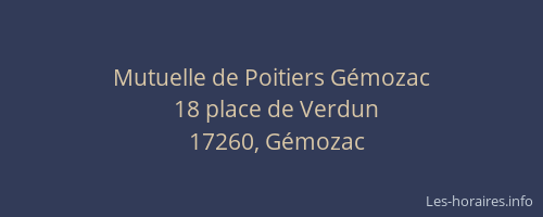 Mutuelle de Poitiers G&eacute;mozac