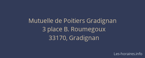 Mutuelle de Poitiers Gradignan