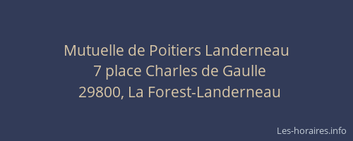Mutuelle de Poitiers Landerneau