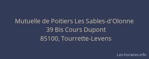 Mutuelle de Poitiers Les Sables-d'Olonne