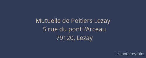 Mutuelle de Poitiers Lezay