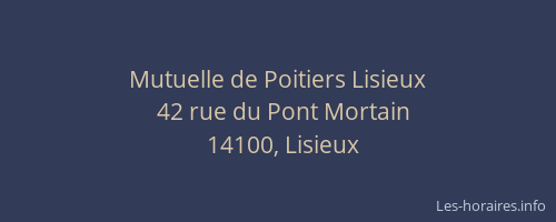 Mutuelle de Poitiers Lisieux
