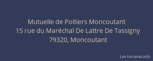 Mutuelle de Poitiers Moncoutant
