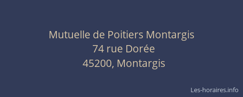 Mutuelle de Poitiers Montargis