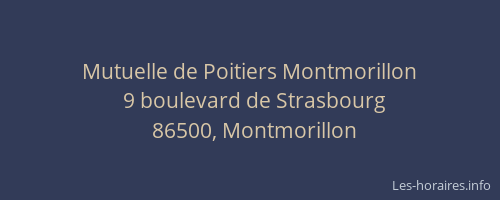 Mutuelle de Poitiers Montmorillon