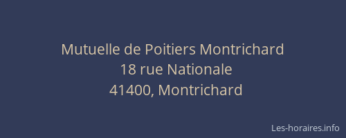 Mutuelle de Poitiers Montrichard