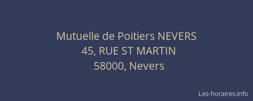 Mutuelle de Poitiers NEVERS