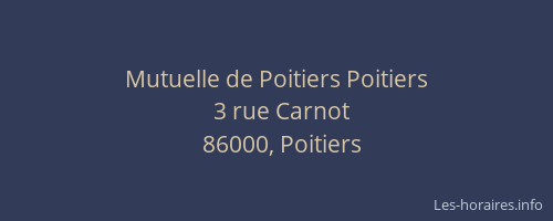 Mutuelle de Poitiers Poitiers