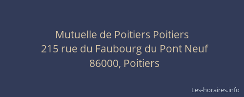 Mutuelle de Poitiers Poitiers