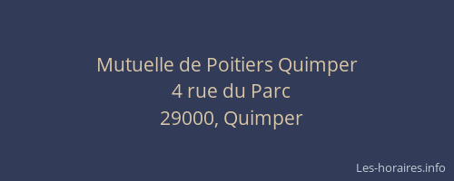 Mutuelle de Poitiers Quimper