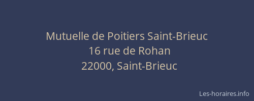 Mutuelle de Poitiers Saint-Brieuc