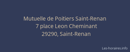 Mutuelle de Poitiers Saint-Renan