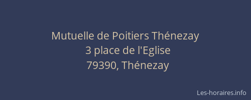 Mutuelle de Poitiers Thénezay