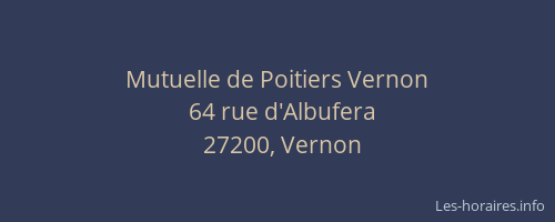 Mutuelle de Poitiers Vernon