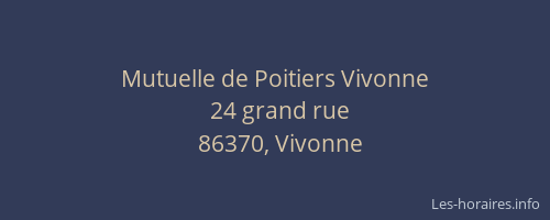 Mutuelle de Poitiers Vivonne