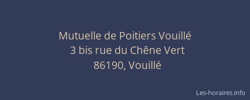 Mutuelle de Poitiers Vouillé