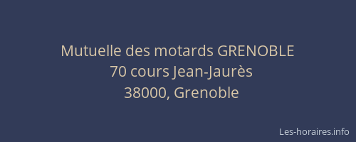 Mutuelle des motards GRENOBLE